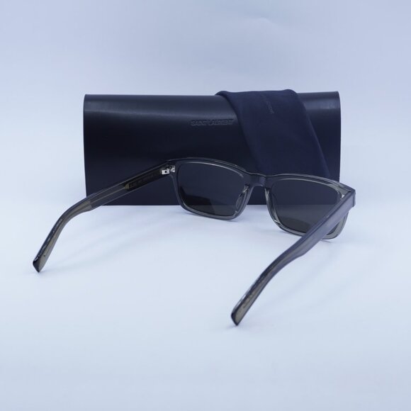 Saint Laurent SL662 003 Rectangle Sunglasses - Brown\Grey - Picture 9 of 9